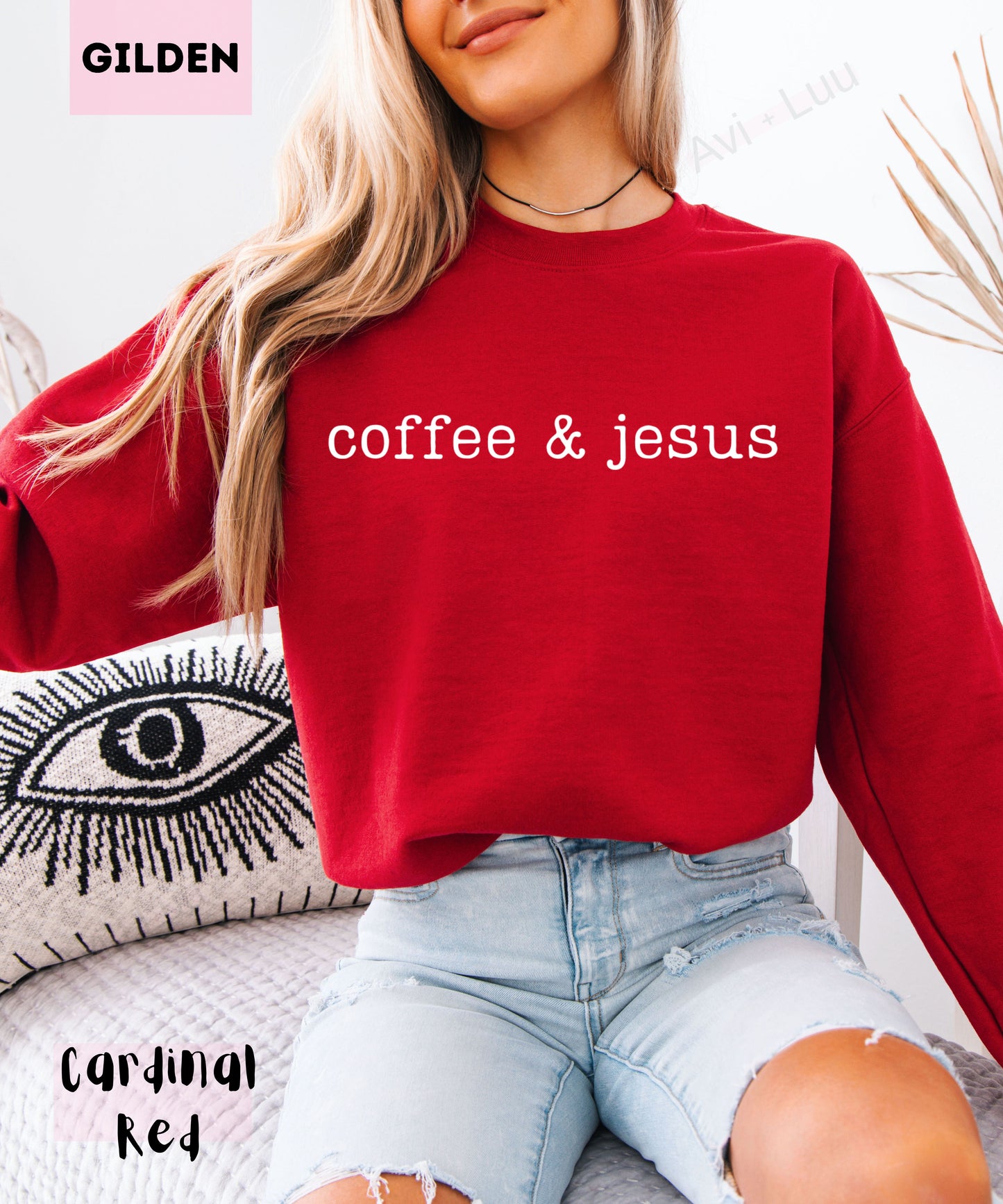 Coffee & Jesus | Gilden Unisex Sweatshirt