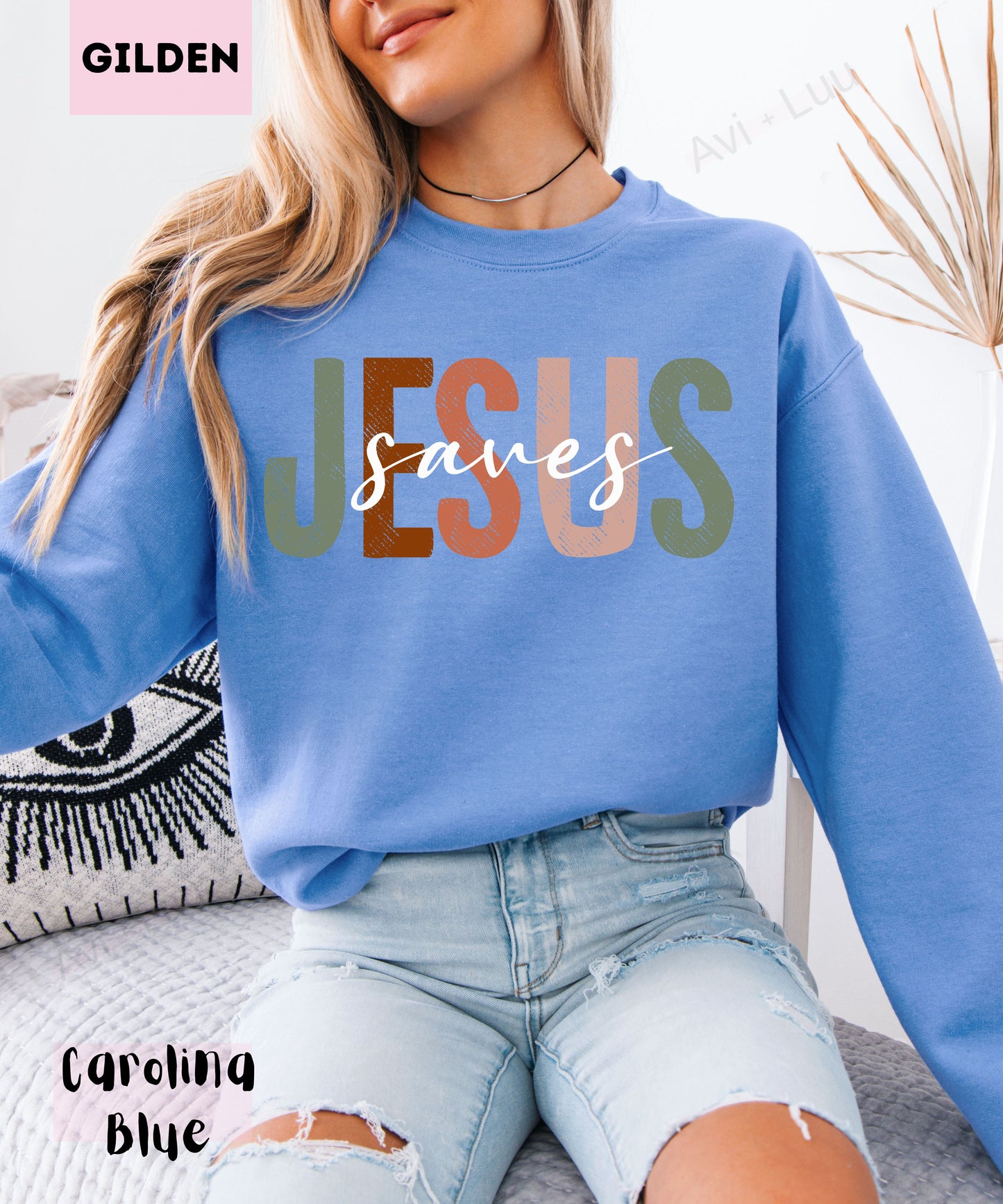 Jesus Saves | Gilden Unisex Sweatshirt