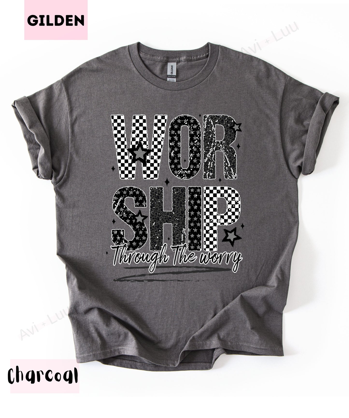 Worship Checkered | Gilden Unisex T-Shirt