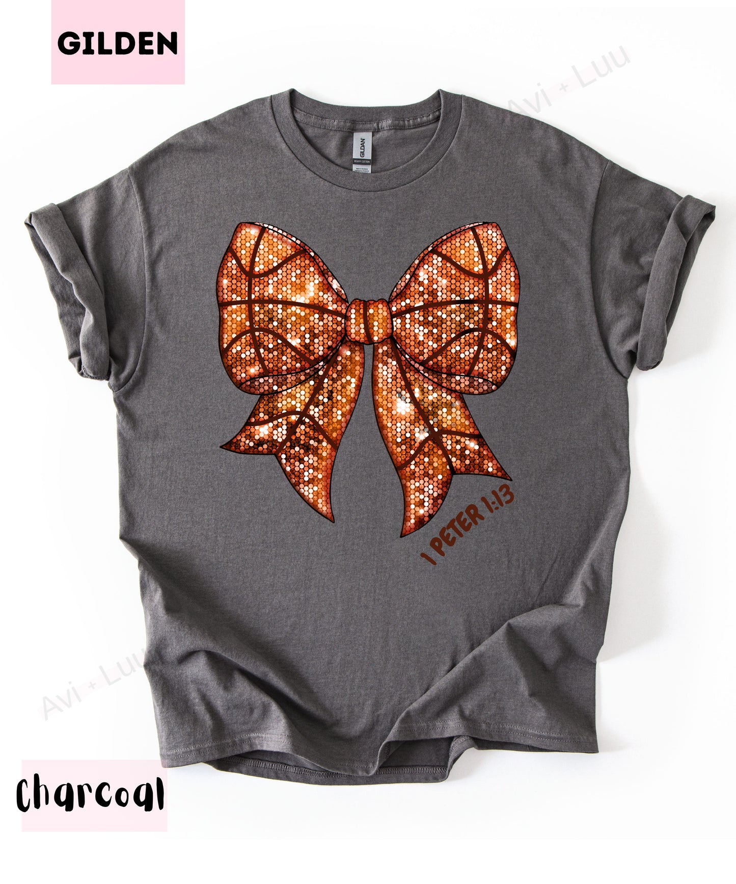 Basketball Bow | Gilden Unisex T-Shirt