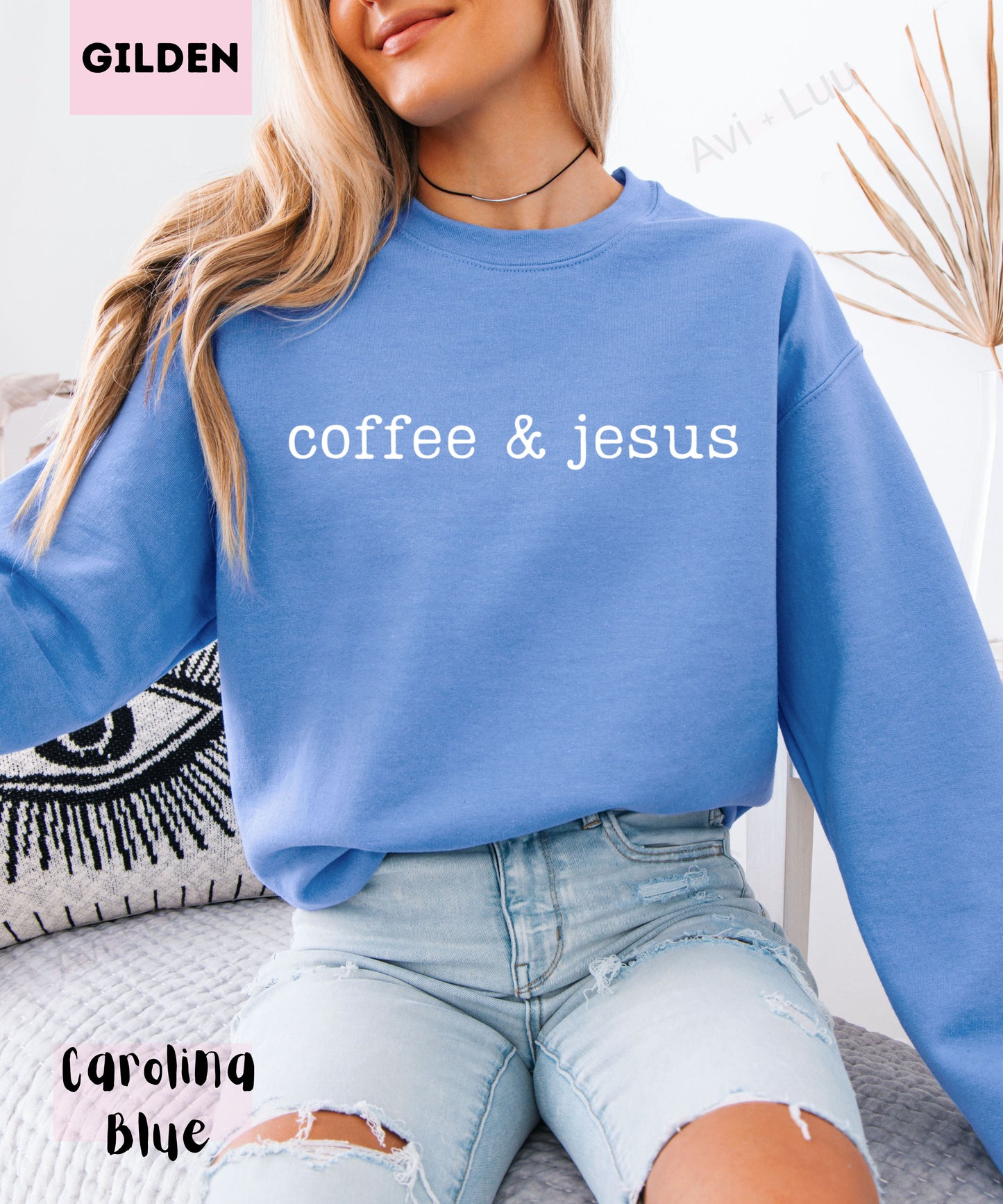 Coffee & Jesus | Gilden Unisex Sweatshirt