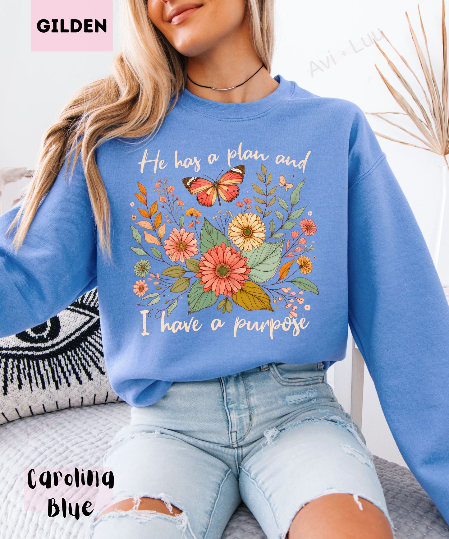 He Has A Plan | Gilden Unisex Sweatshirt