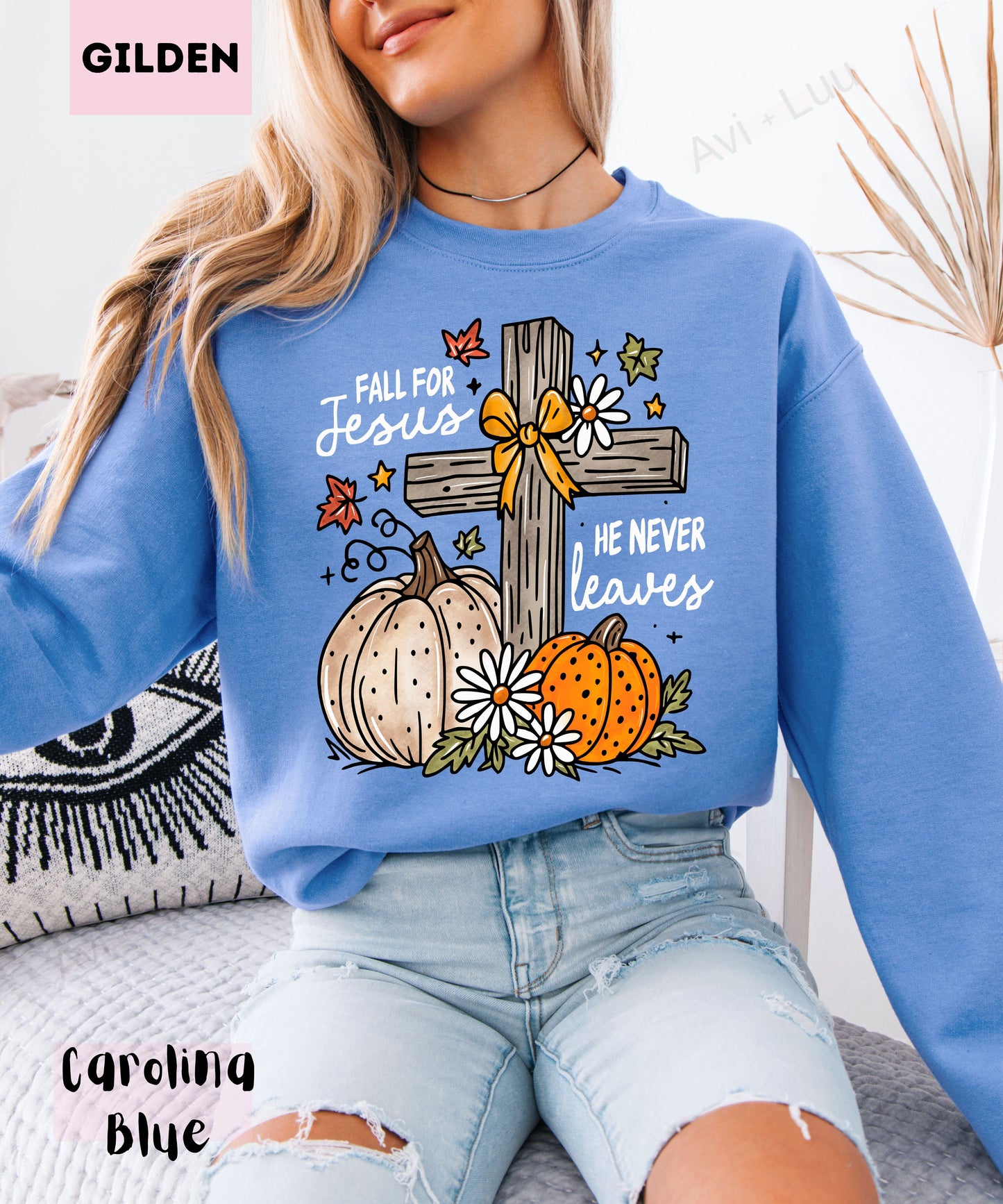 Fall For Jesus| Gilden Unisex Sweatshirt