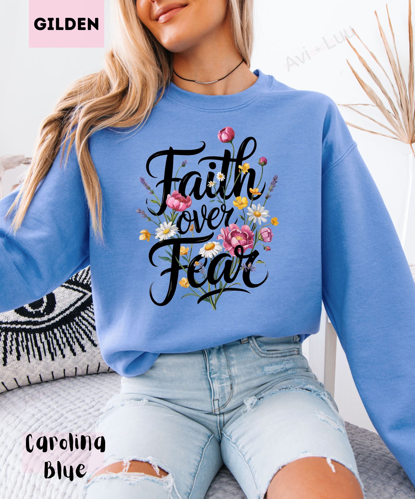 Faith Over Fear | Gilden Unisex Sweatshirt