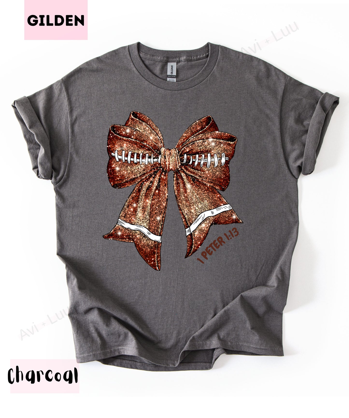 Football Bow | Gilden Unisex T-Shirt