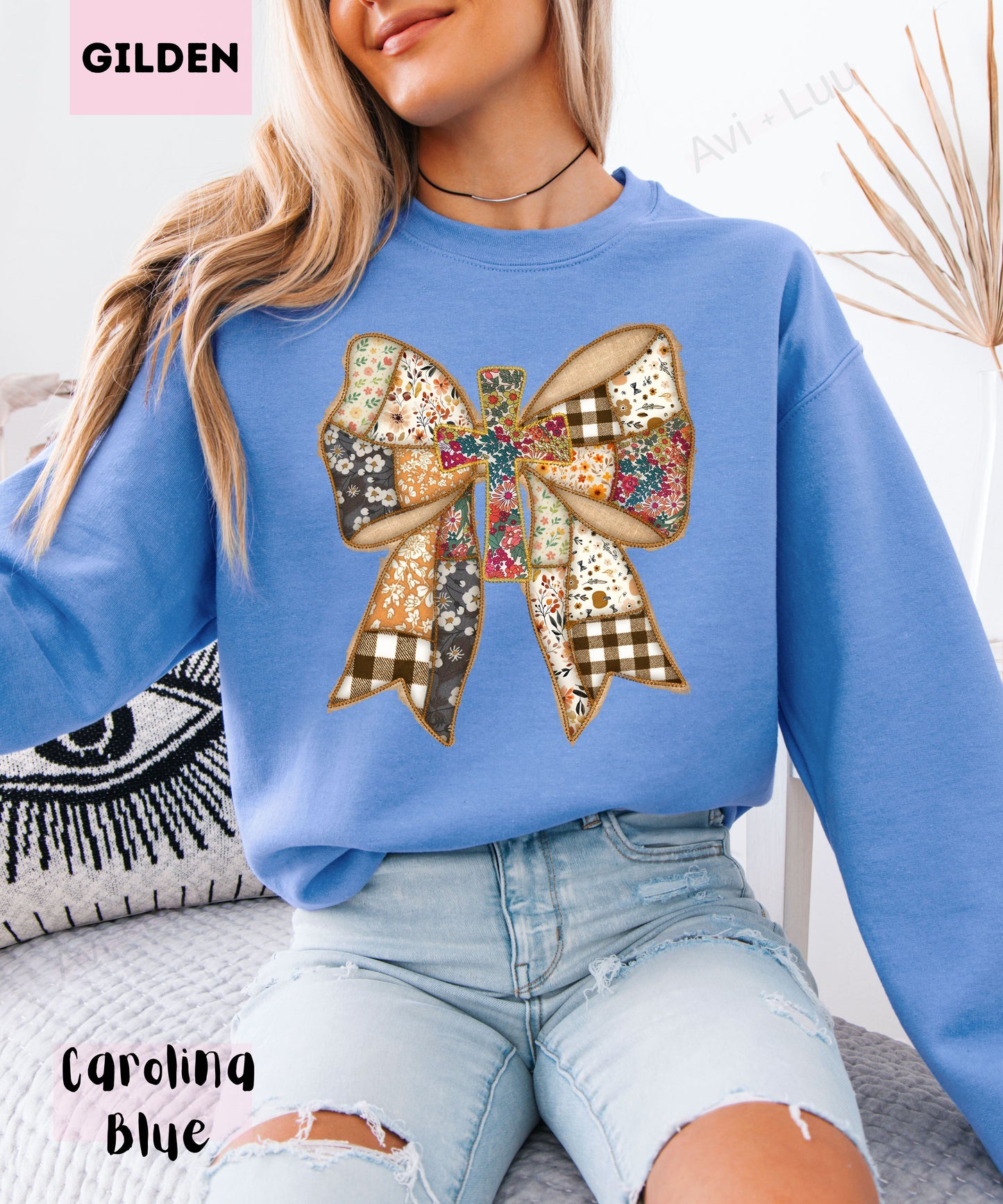 Fabric Bow | Gilden Unisex Sweatshirt
