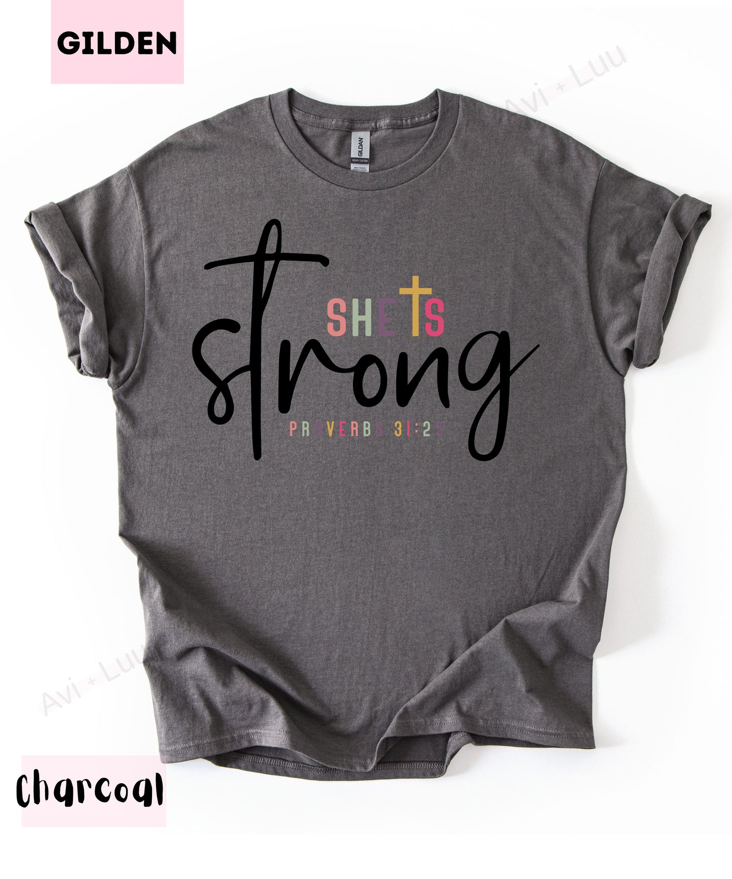 She Is Strong | Gilden Unisex T-Shirt