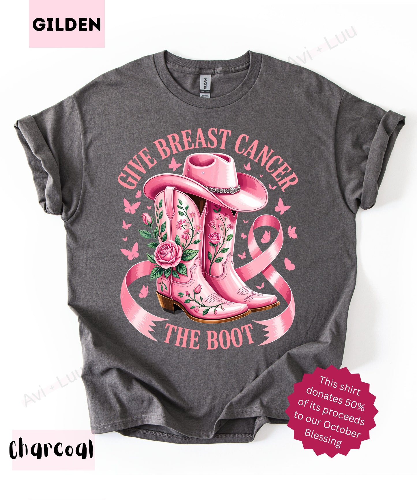 Pink Boot | Gilden Unisex T-Shirt