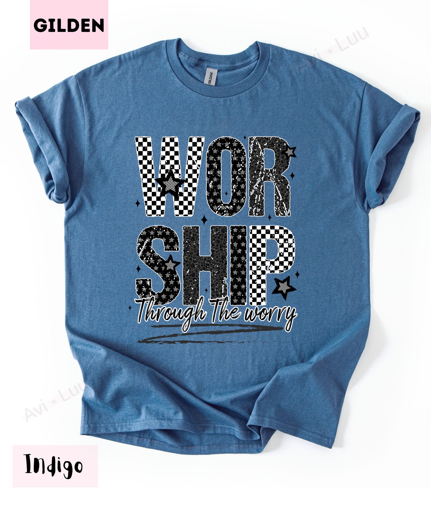 Worship Checkered | Gilden Unisex T-Shirt