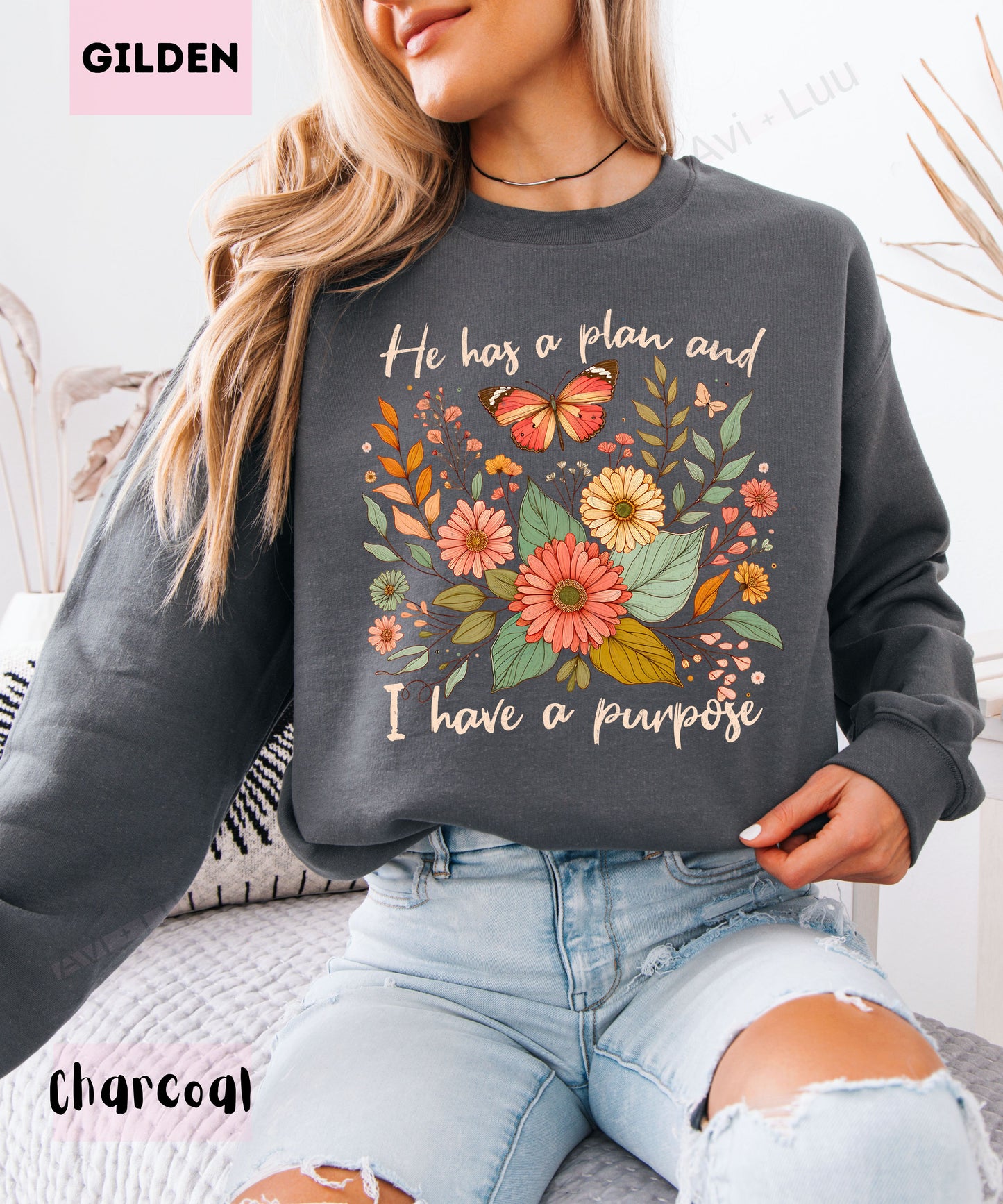 He Has A Plan | Gilden Unisex Sweatshirt