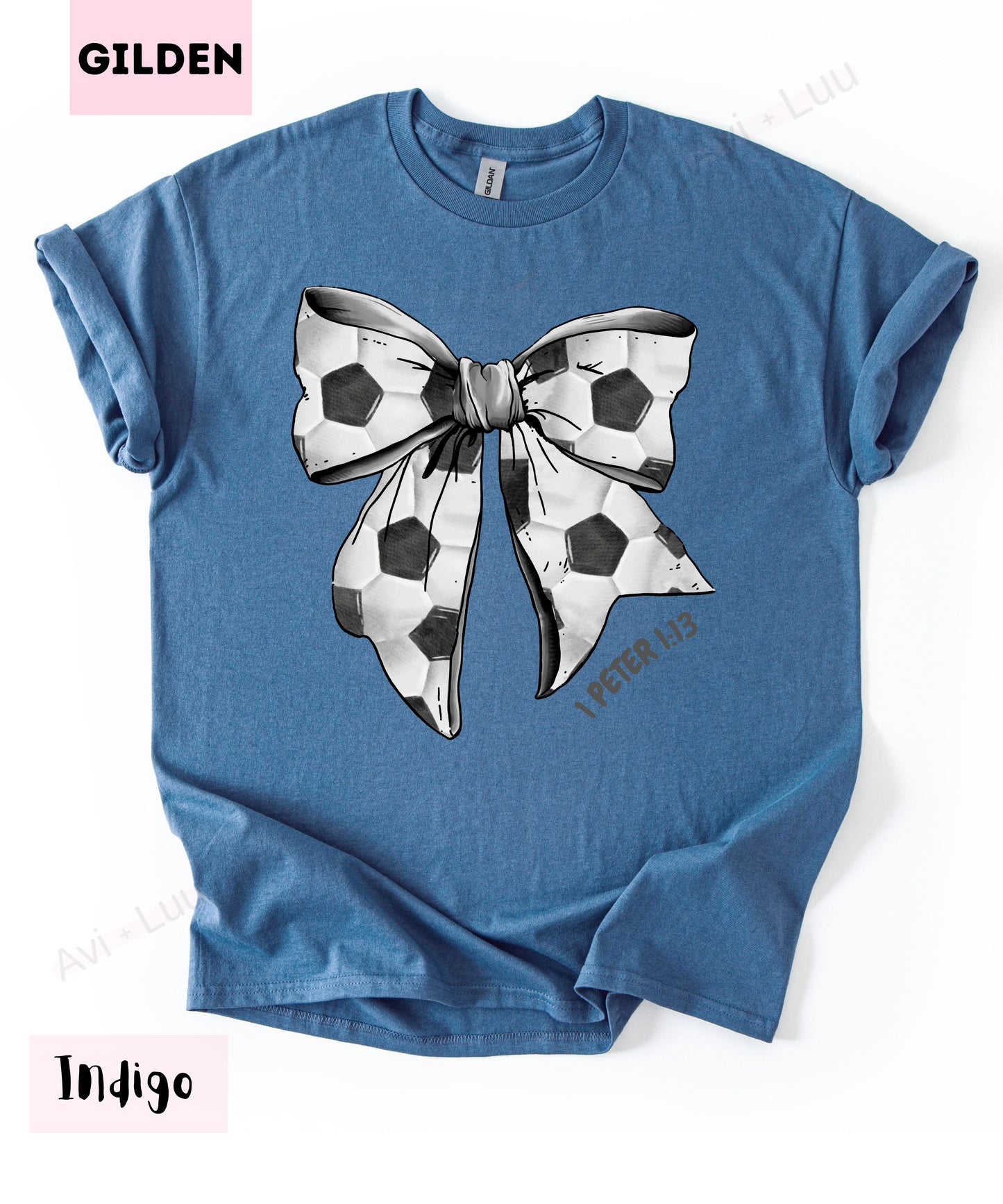 Soccer Bow | Gilden Unisex T-Shirt