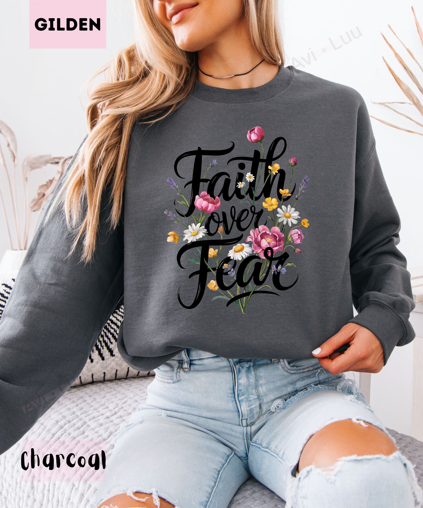 Faith Over Fear | Gilden Unisex Sweatshirt