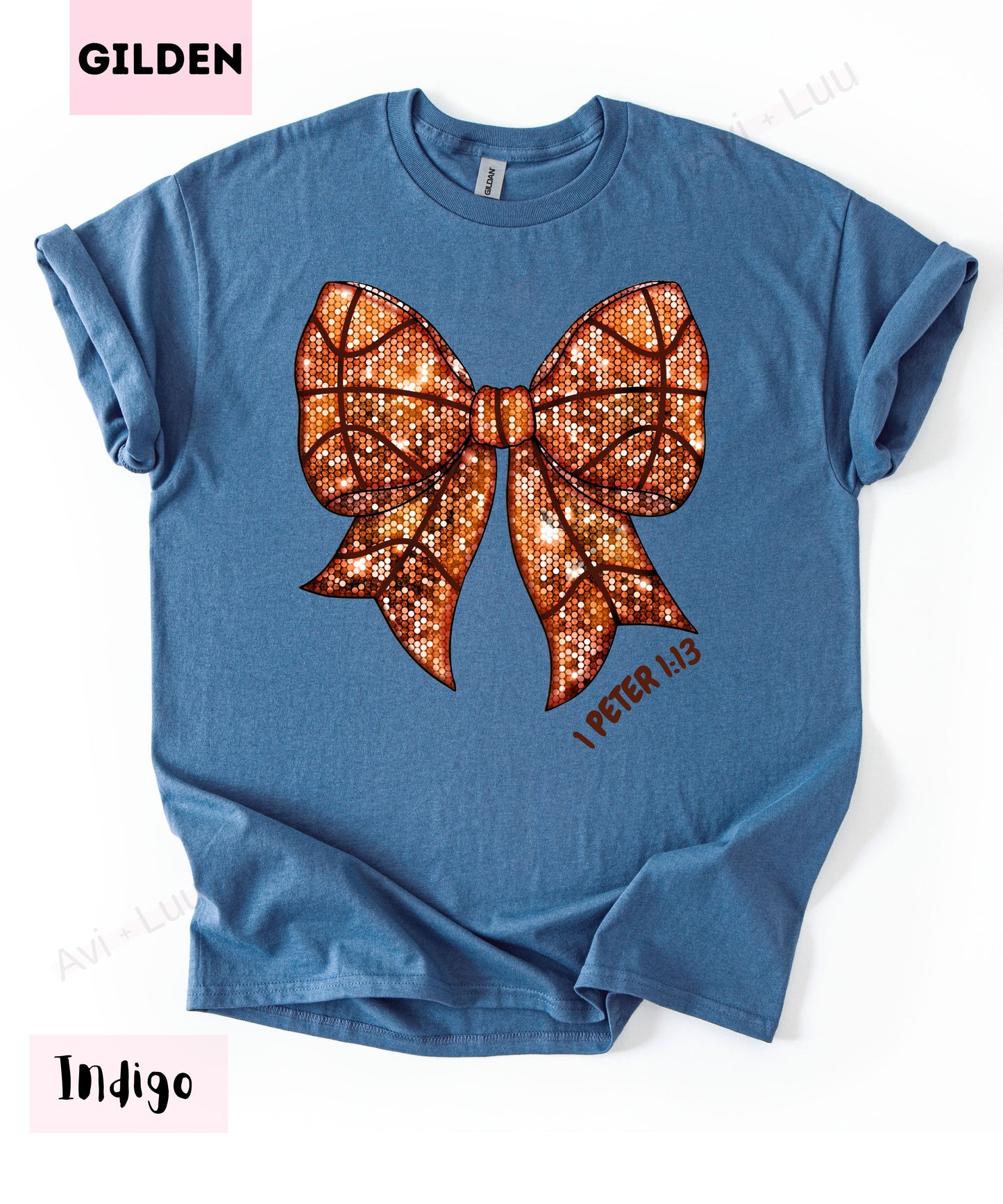Basketball Bow | Gilden Unisex T-Shirt