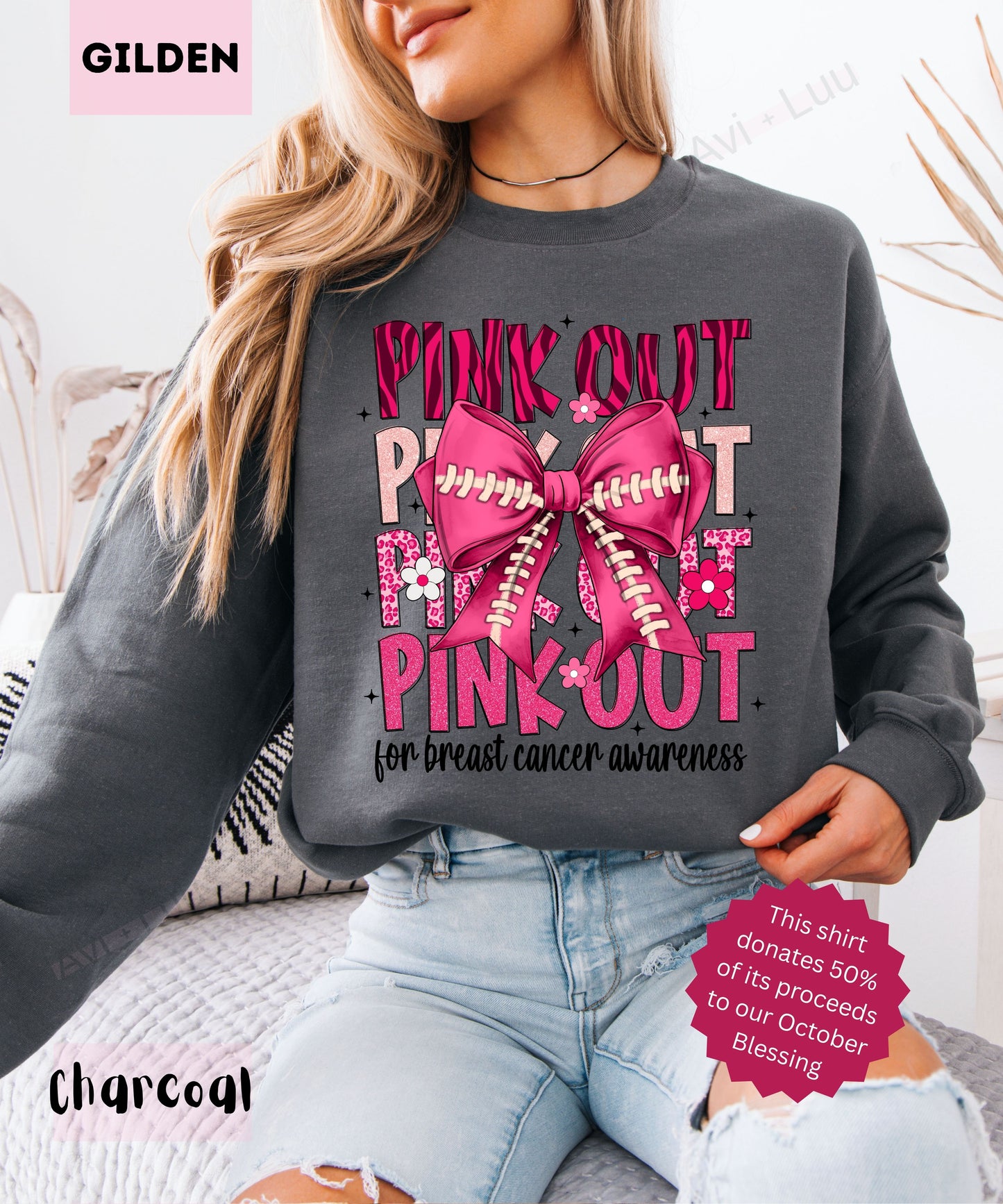 Pink Out | Gilden Unisex Sweatshirt
