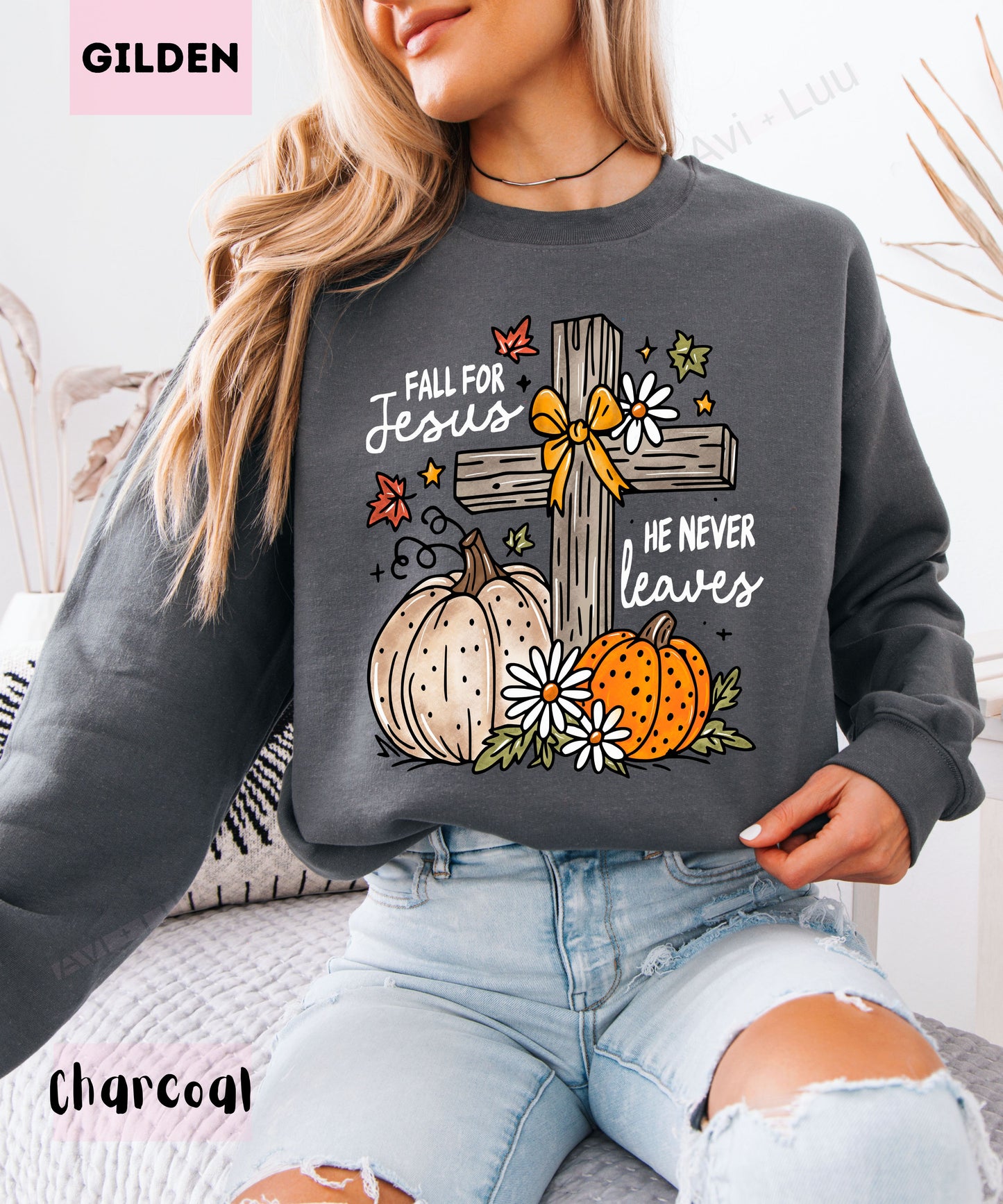 Fall For Jesus| Gilden Unisex Sweatshirt