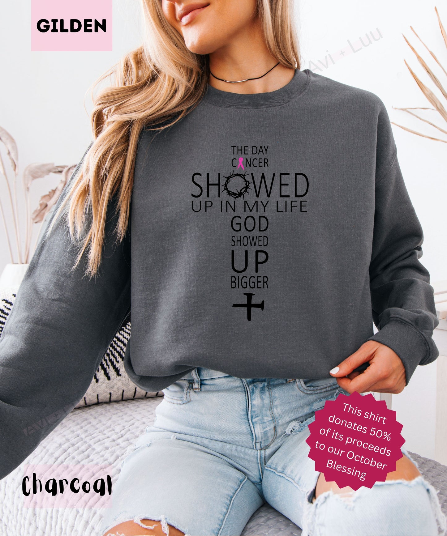 Word Cross | Gilden Unisex Sweatshirt