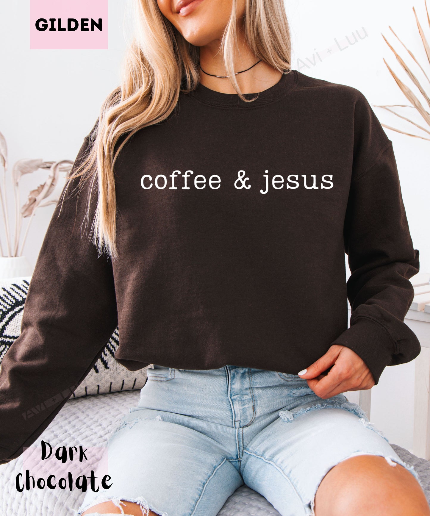 Coffee & Jesus | Gilden Unisex Sweatshirt