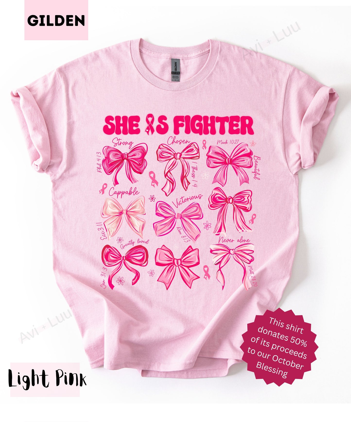 She Is Fighter | Gilden Unisex T-Shirt