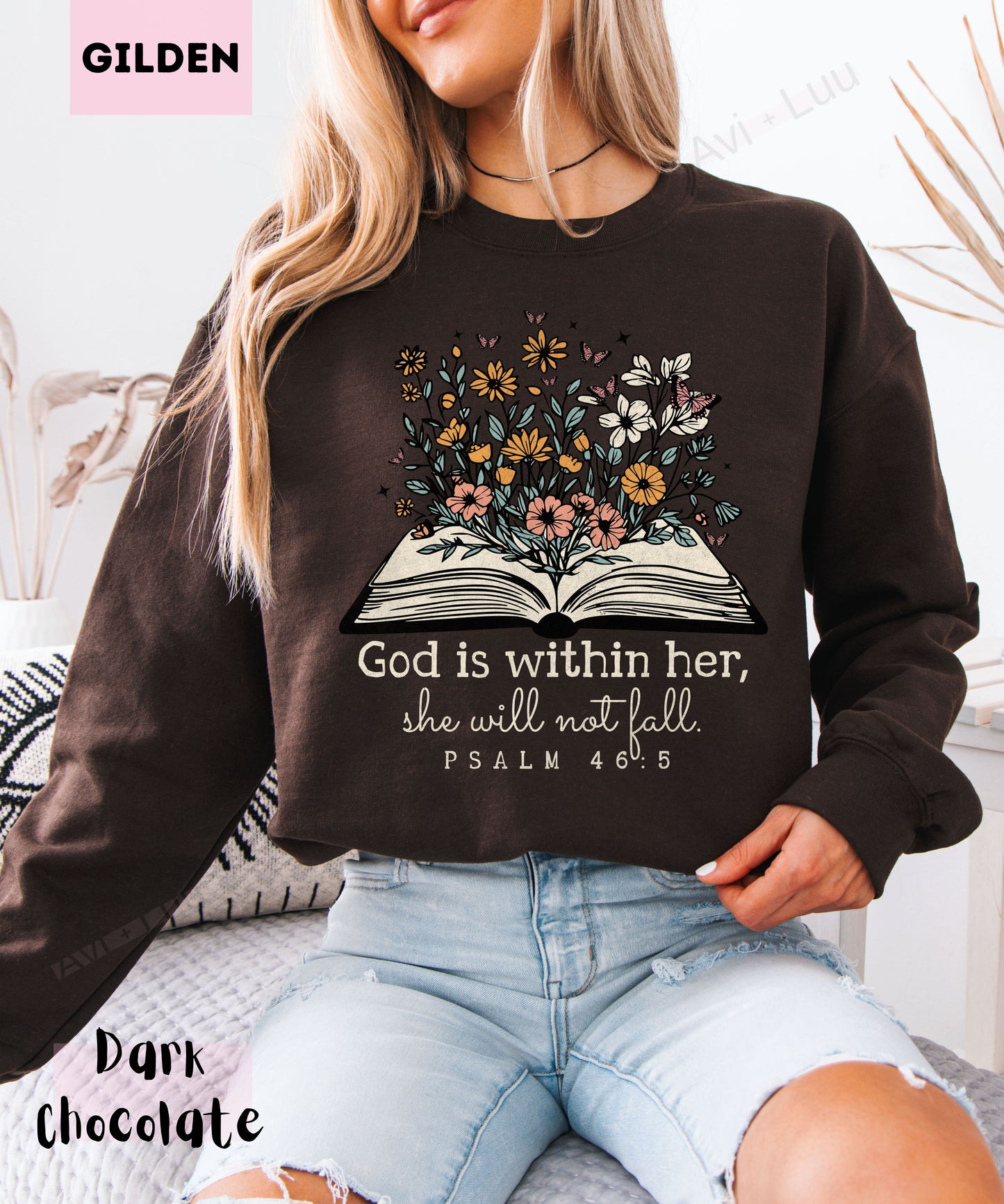 God Is Within Her | Gilden Unisex Sweatshirt