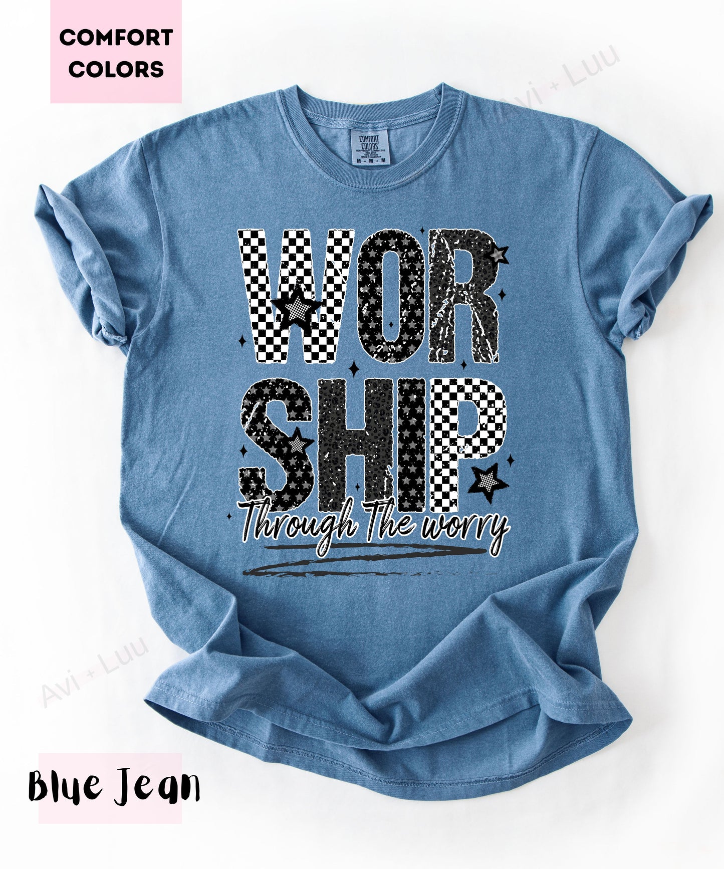 Worship Checkered | Comfort Colors Unisex T-Shirt