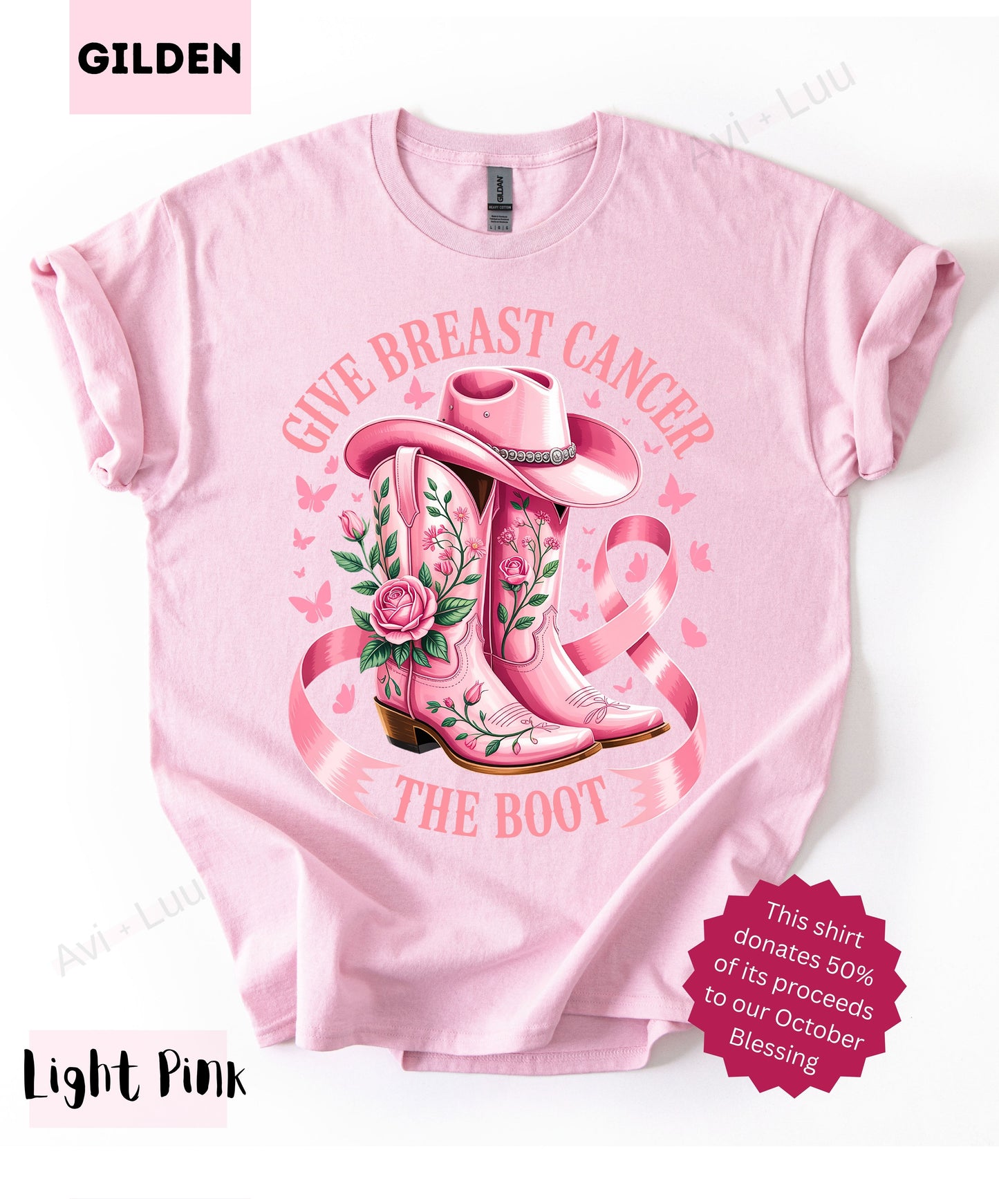 Pink Boot | Gilden Unisex T-Shirt
