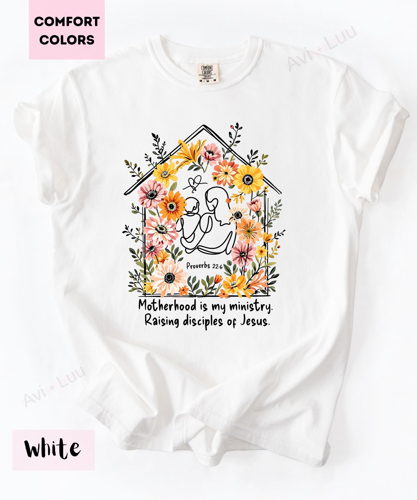 Motherhood Is My Ministry | Comfort Colors Unisex T-Shirt
