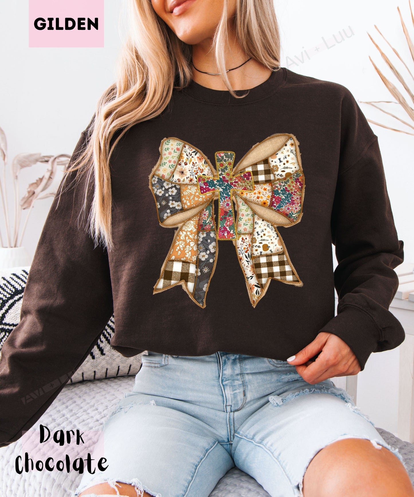 Fabric Bow | Gilden Unisex Sweatshirt