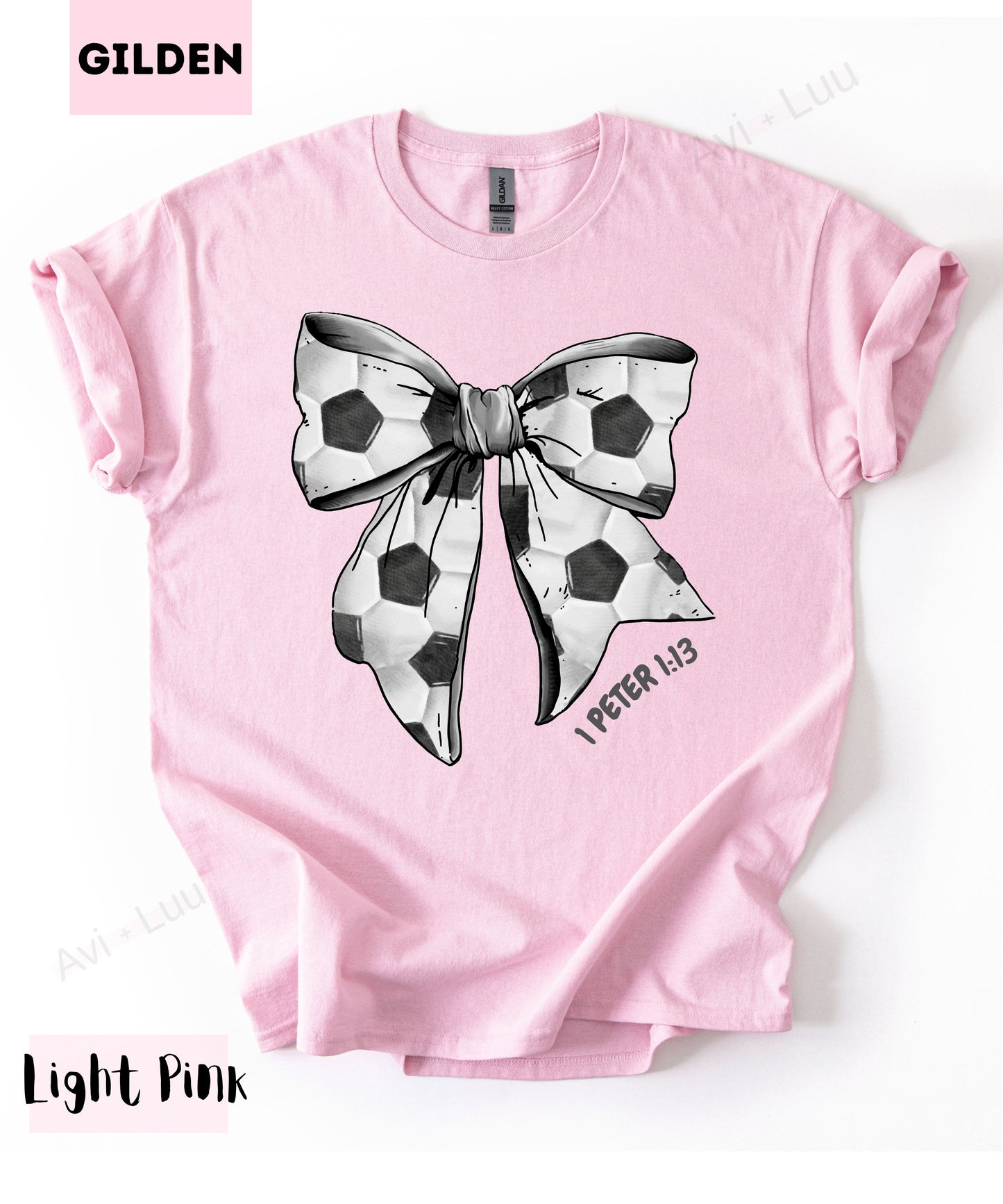 Soccer Bow | Gilden Unisex T-Shirt