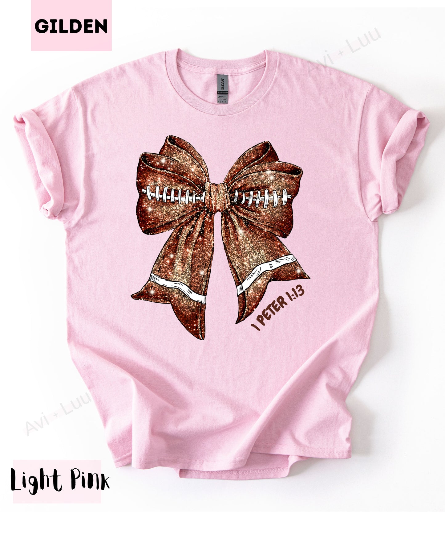 Football Bow | Gilden Unisex T-Shirt