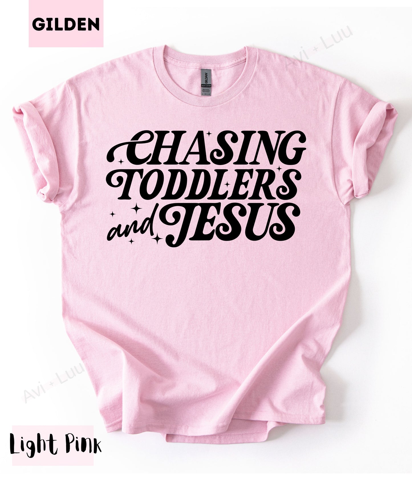 Chasing Toddlers And Jesus | Gilden Unisex T-Shirt