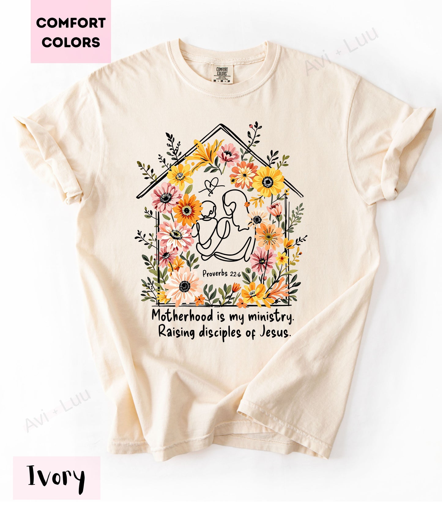Motherhood Is My Ministry | Comfort Colors Unisex T-Shirt
