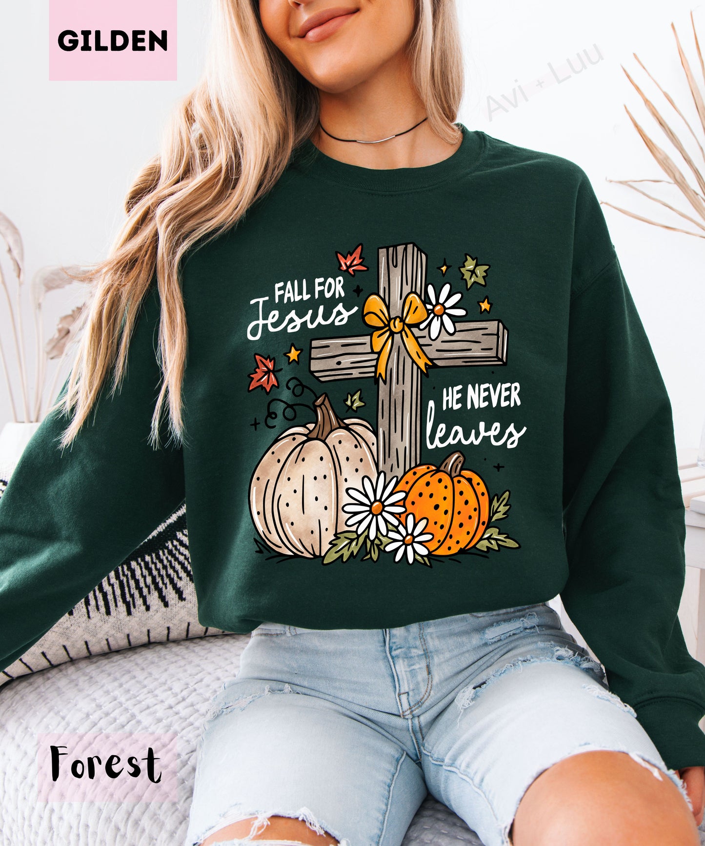 Fall For Jesus| Gilden Unisex Sweatshirt