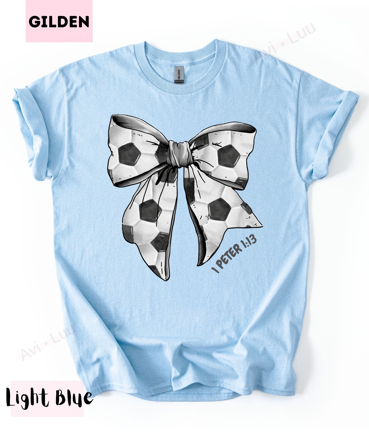 Soccer Bow | Gilden Unisex T-Shirt