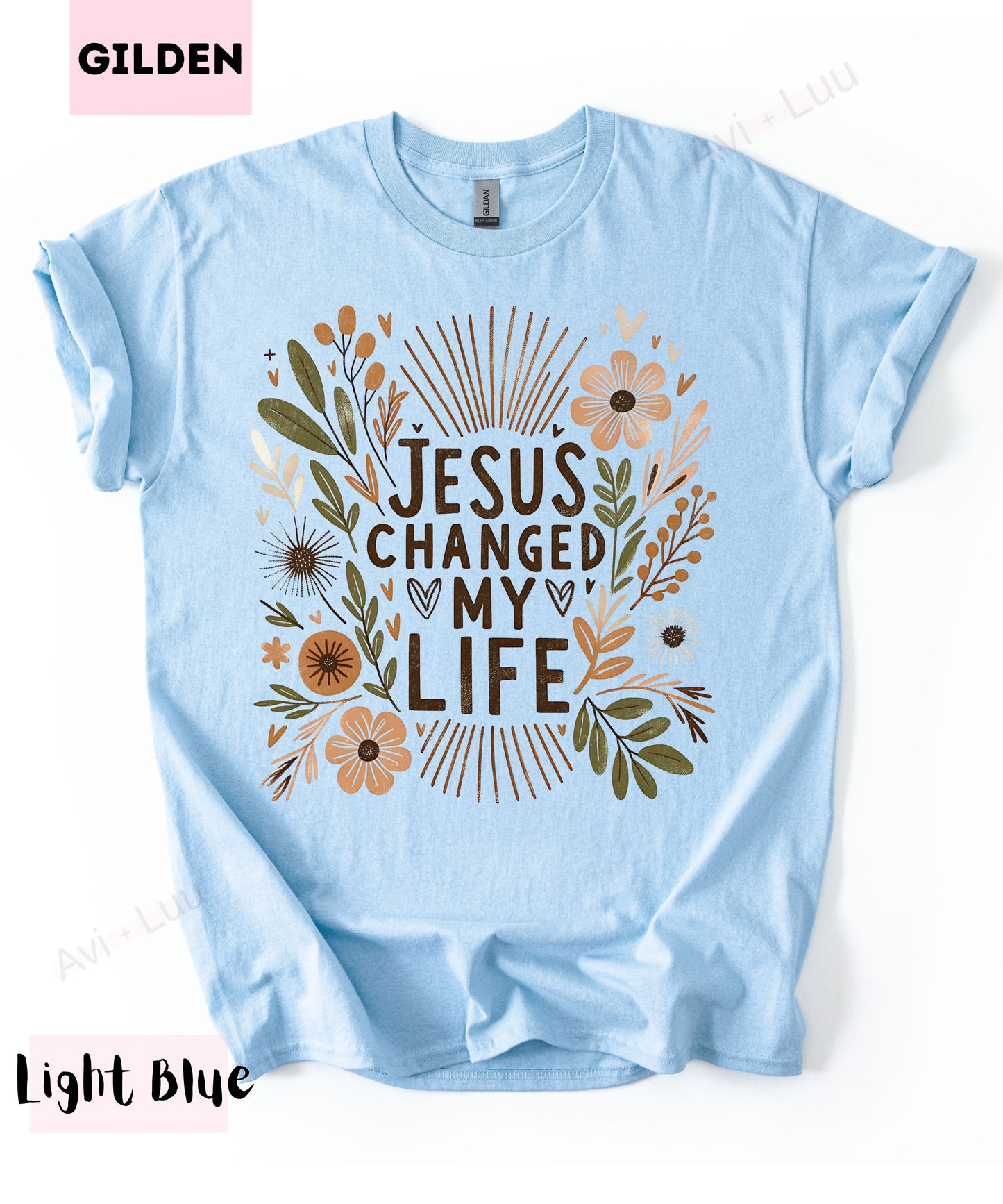 Jesus Changed My Life | Gilden Unisex T-Shirt