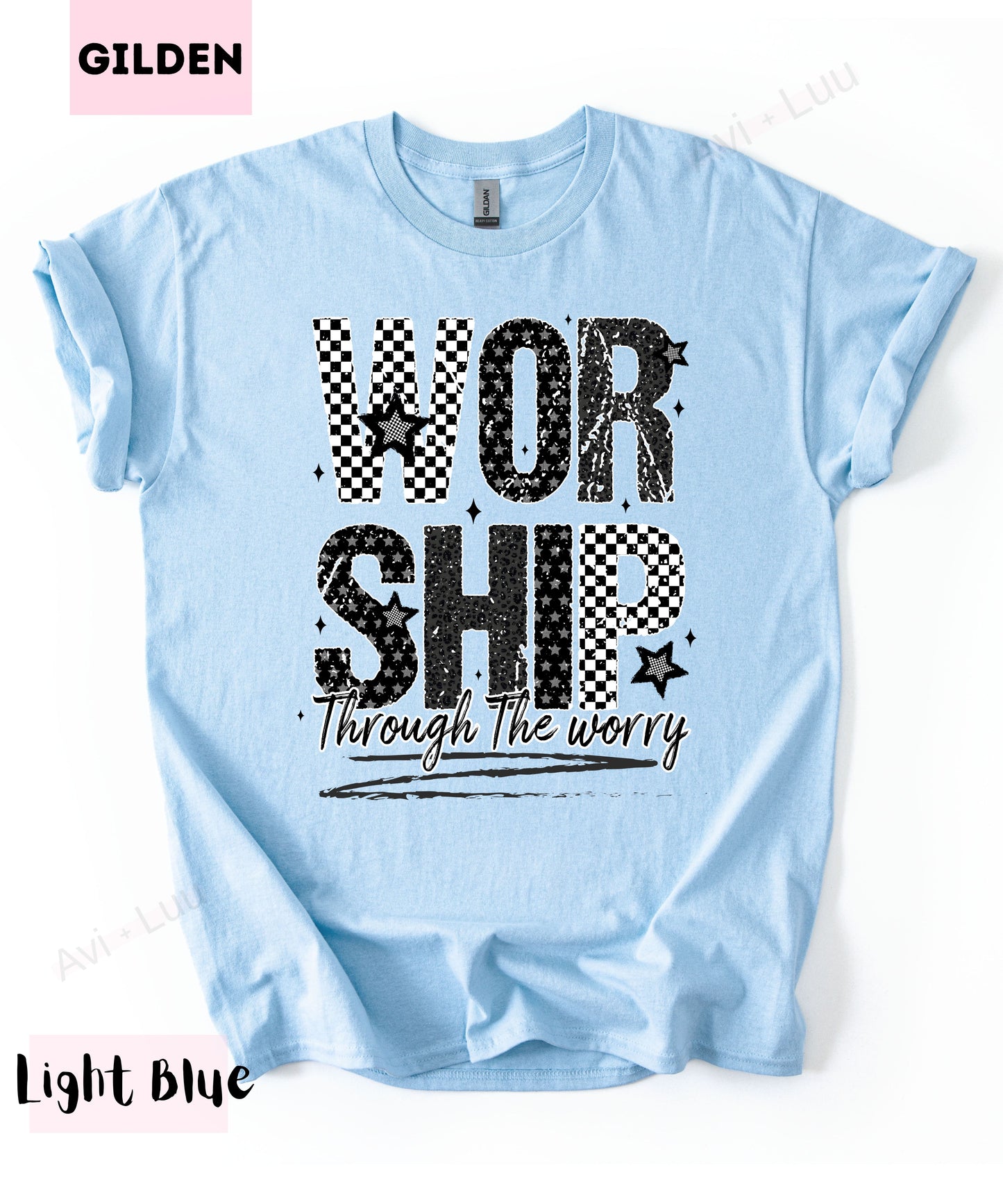 Worship Checkered | Gilden Unisex T-Shirt