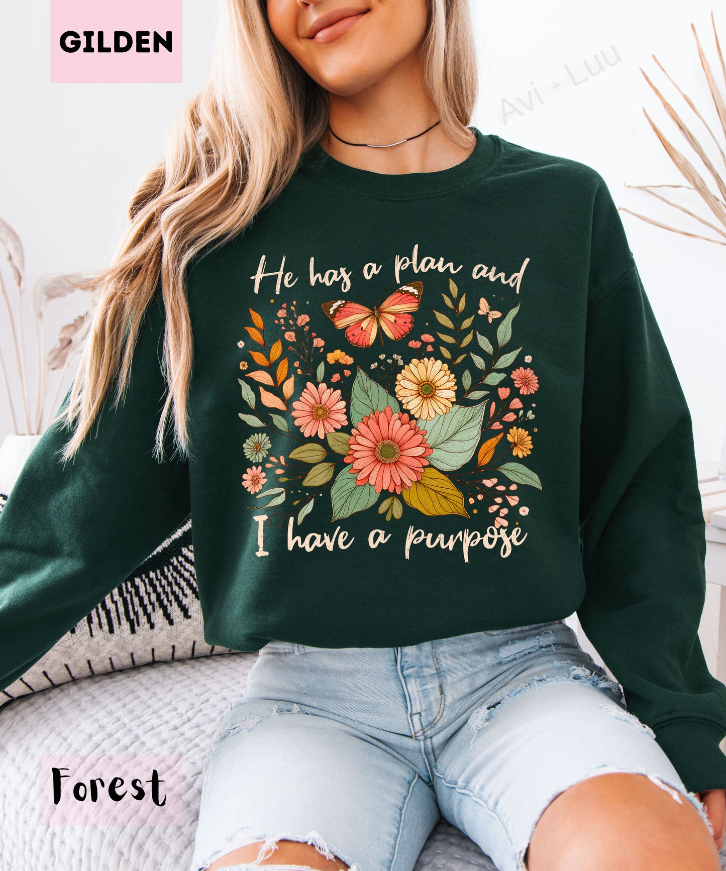 He Has A Plan | Gilden Unisex Sweatshirt