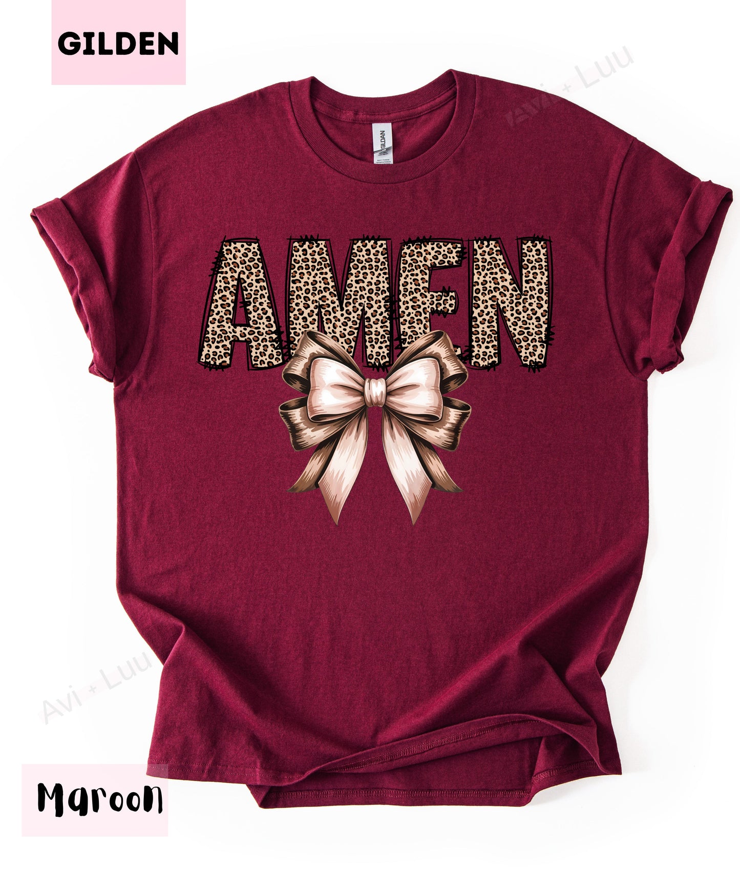 Cheetah Amen | Gilden Unisex T-Shirt