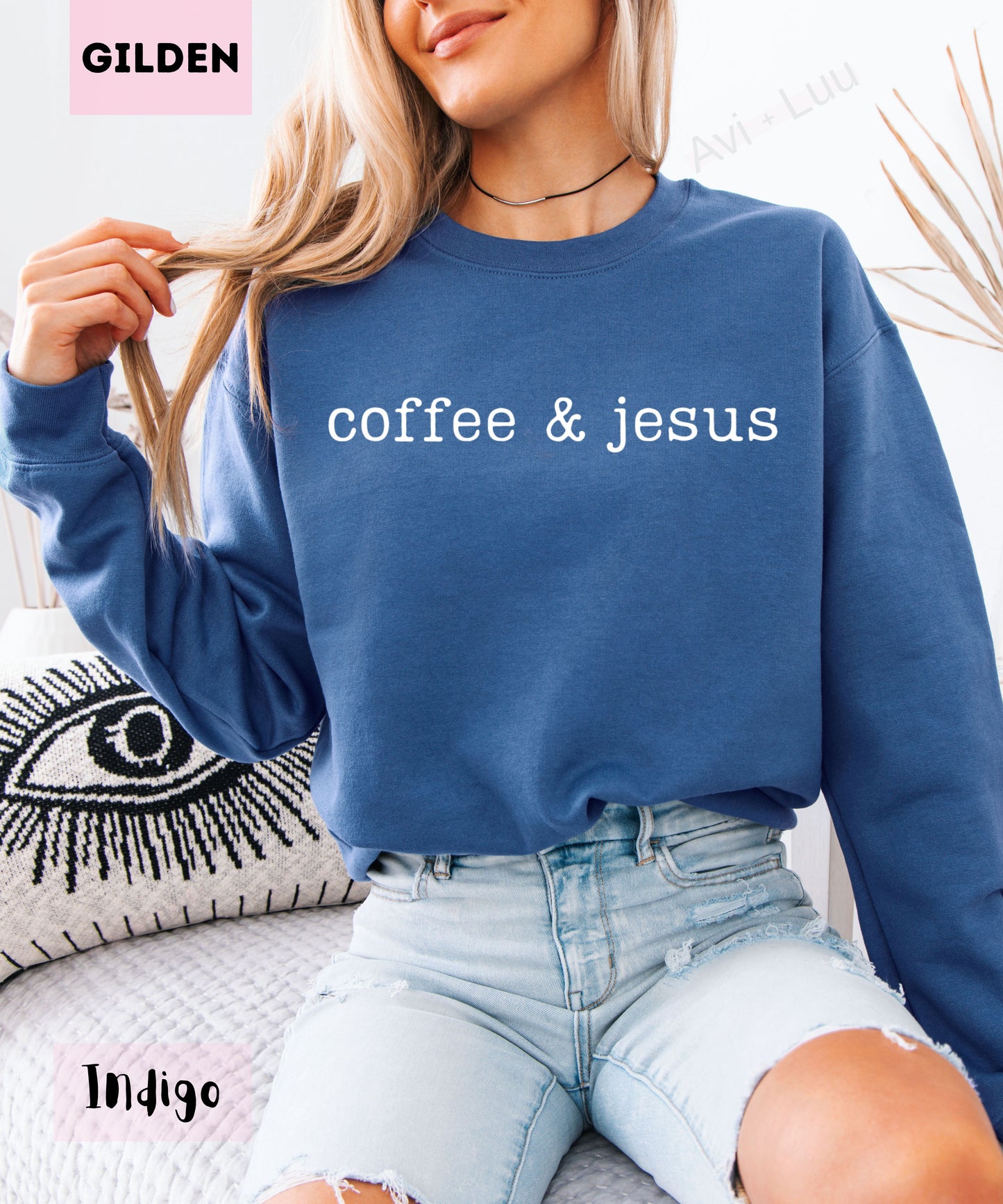 Coffee & Jesus | Gilden Unisex Sweatshirt
