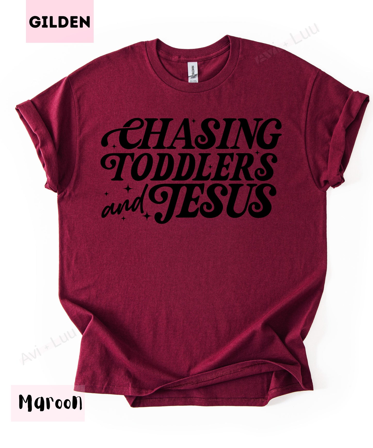 Chasing Toddlers And Jesus | Gilden Unisex T-Shirt