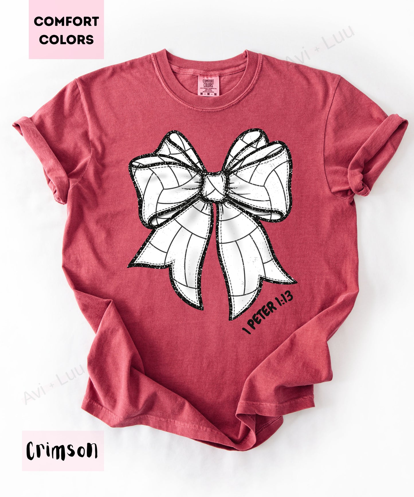 Volleyball Bow | Comfort Colors Unisex T-Shirt