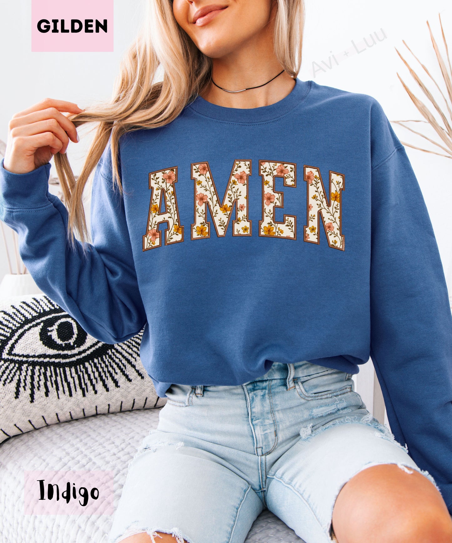 Floral Amen | Gilden Unisex Sweatshirt