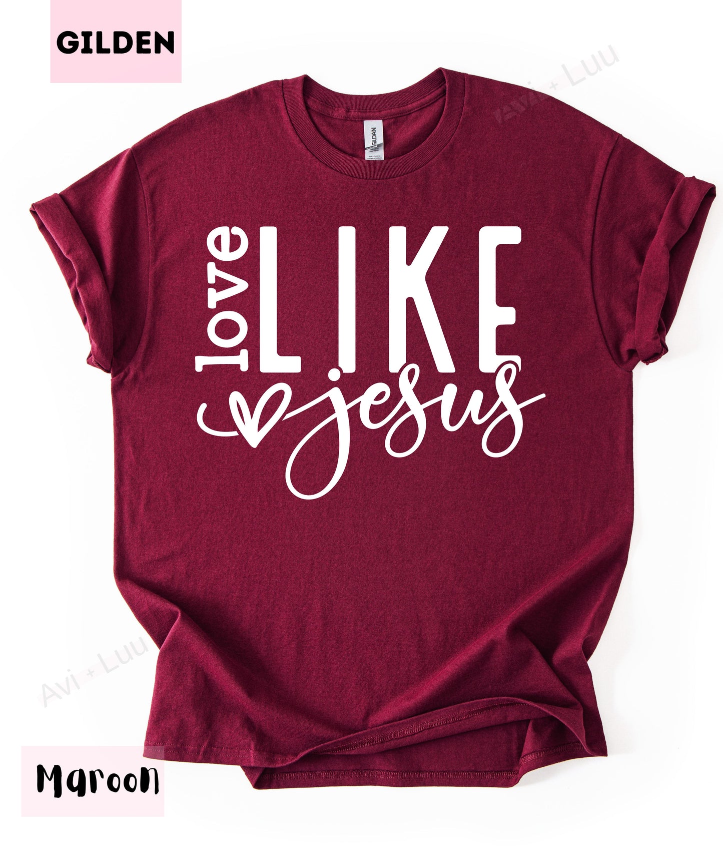 Love Like Jesus Heart | Gilden Unisex T-Shirt
