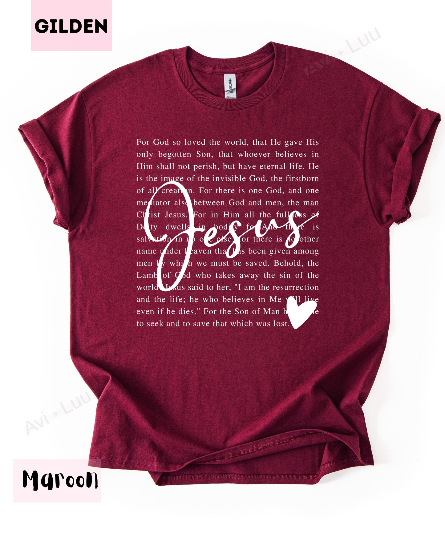 Jesus Scripture | Gilden Unisex T-Shirt