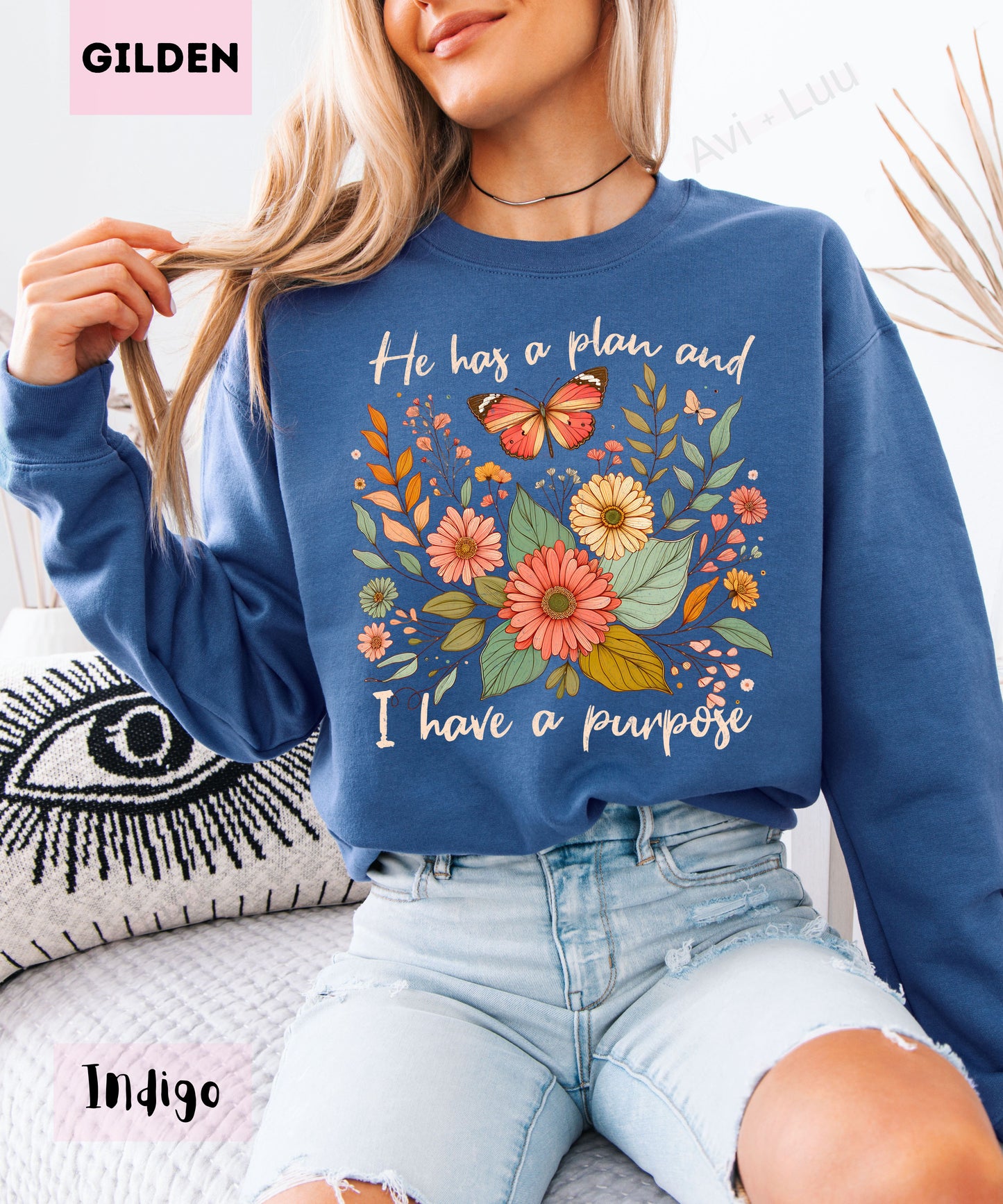 He Has A Plan | Gilden Unisex Sweatshirt