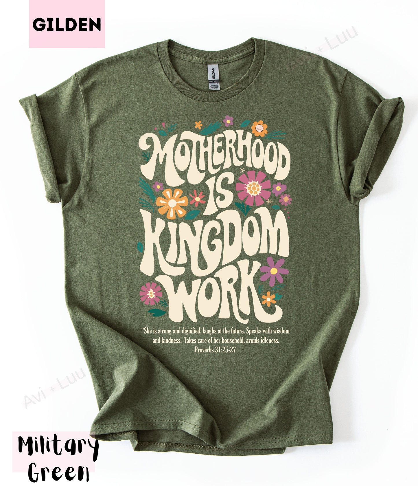 Motherhood Is Kingdom Work | Gilden Unisex T-Shirt