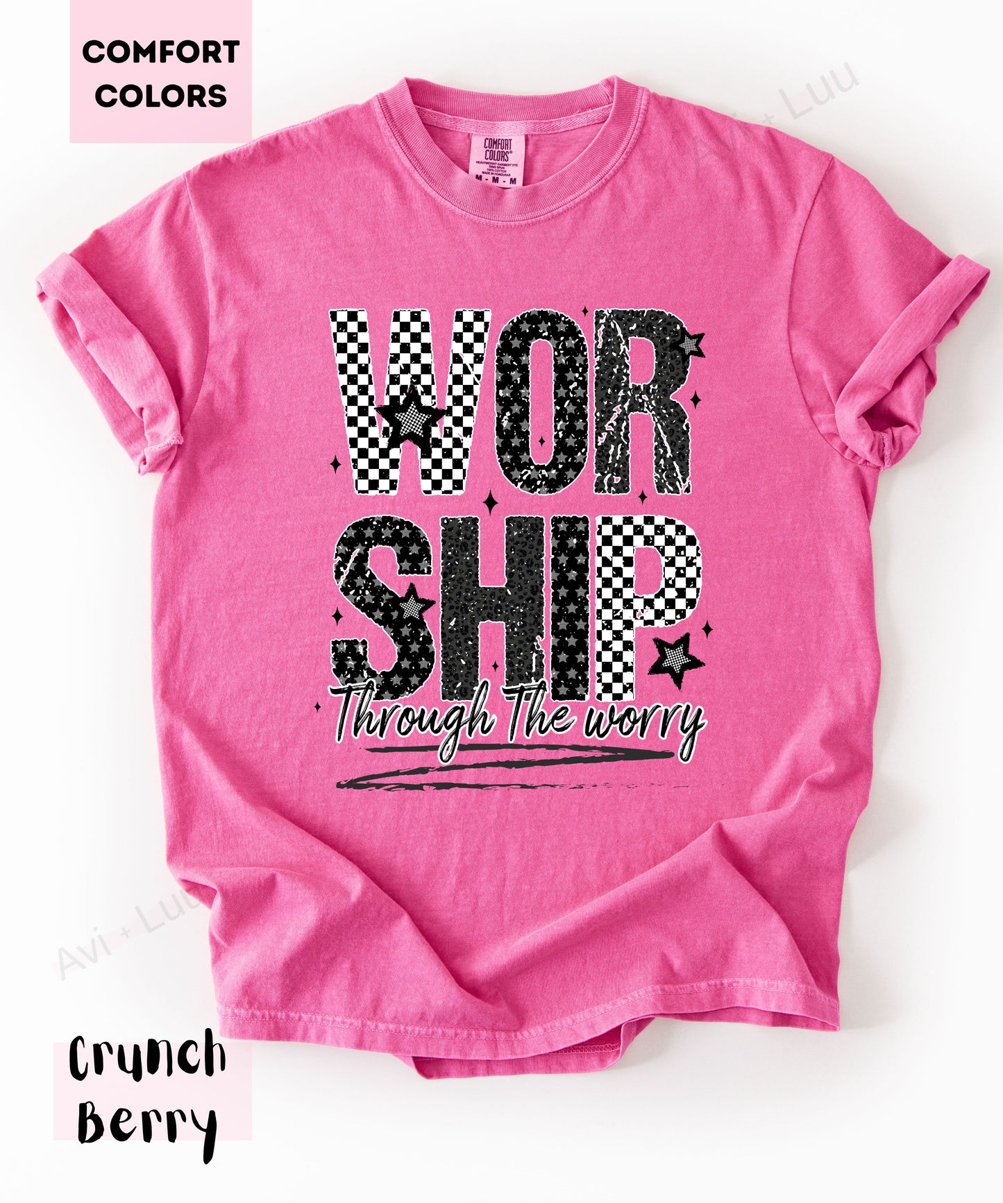 Worship Checkered | Comfort Colors Unisex T-Shirt