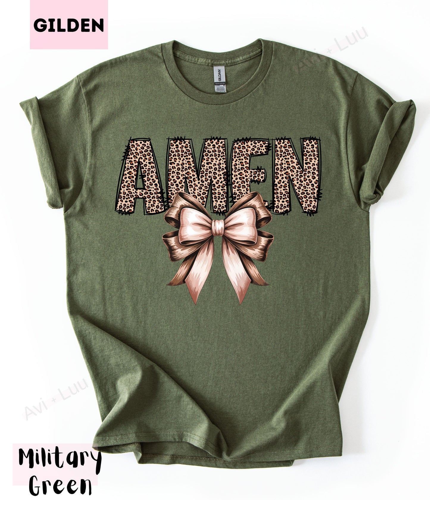 Cheetah Amen | Gilden Unisex T-Shirt