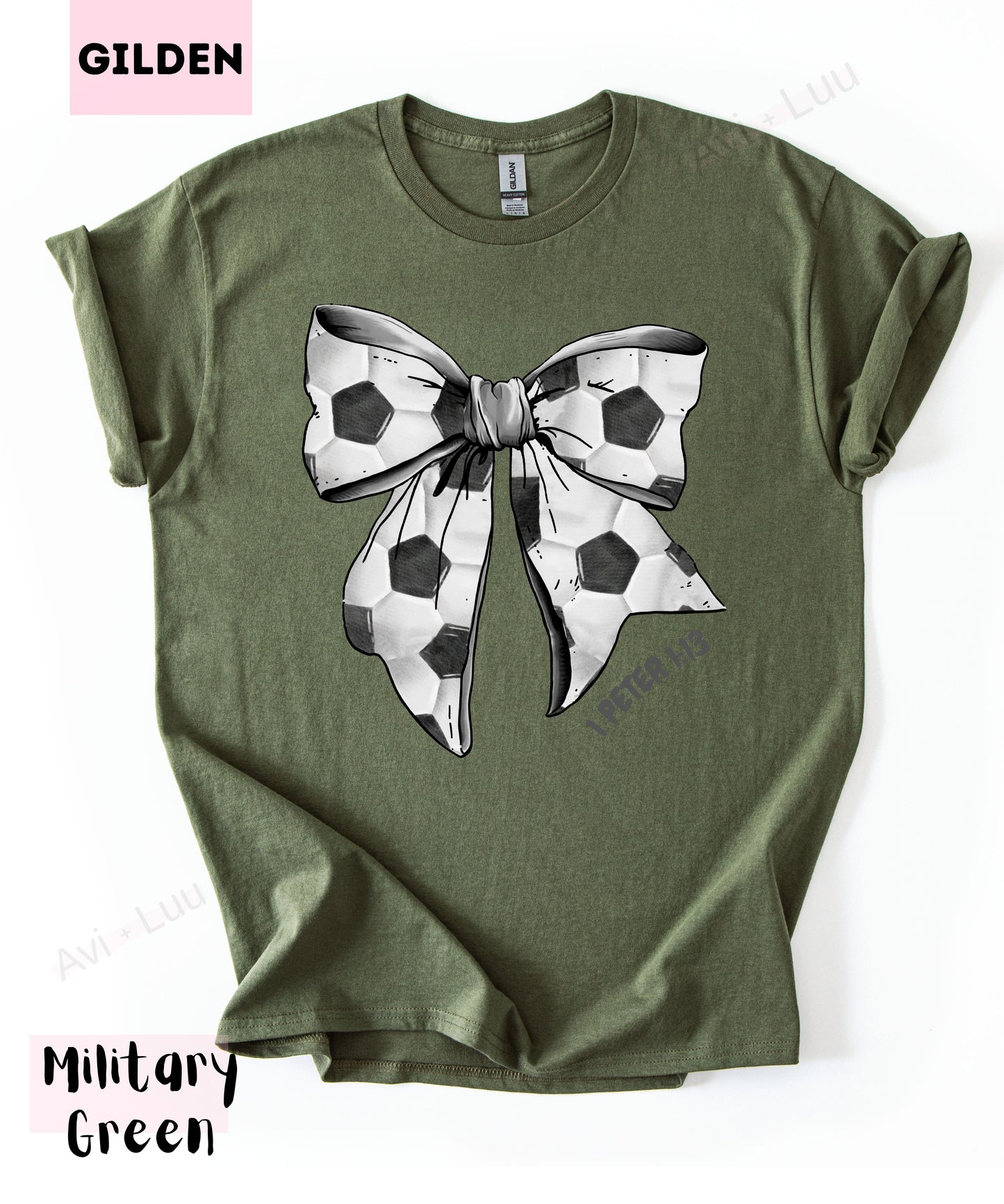 Soccer Bow | Gilden Unisex T-Shirt