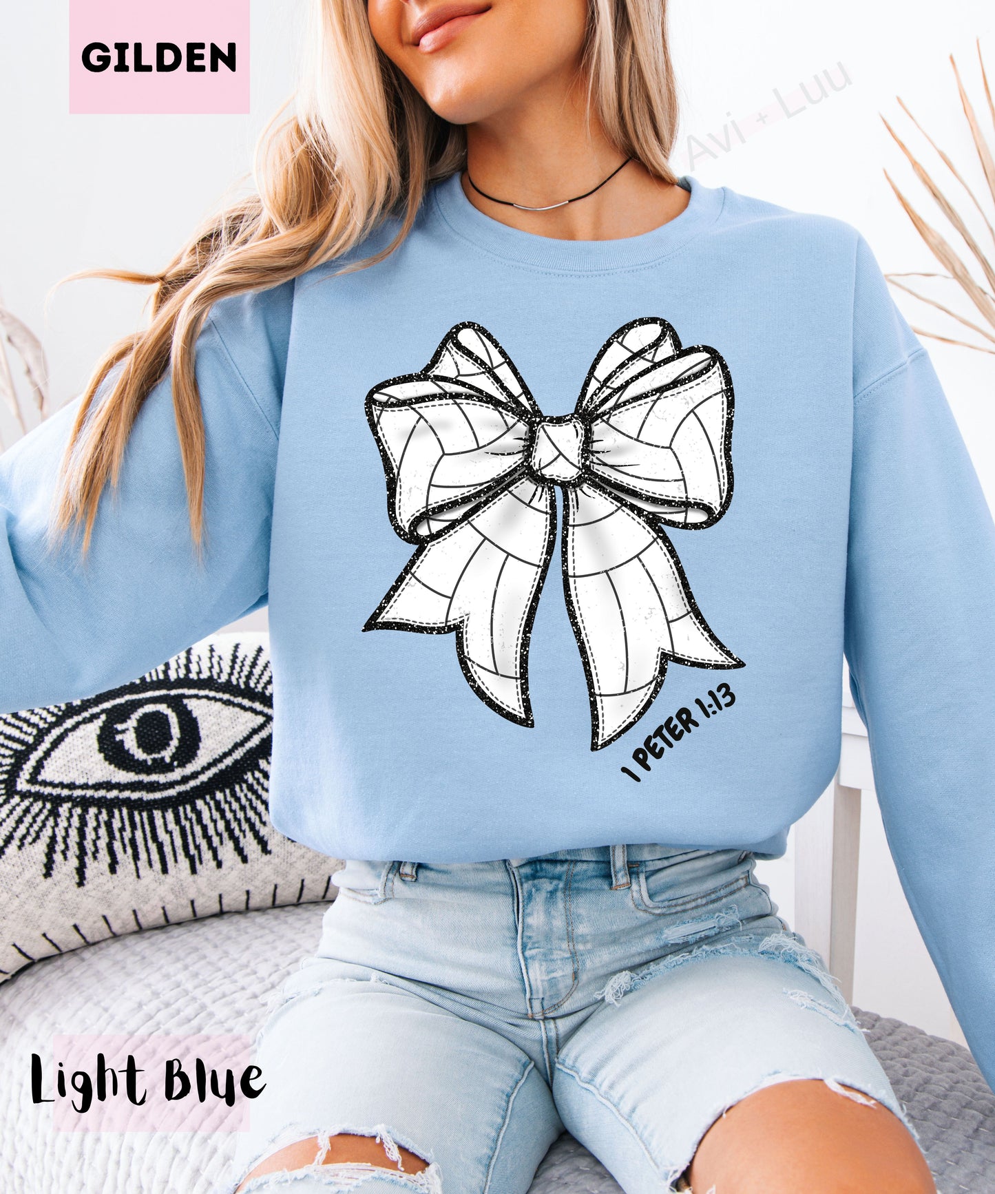 Volleyball Bow | Gilden Unisex Sweatshirt