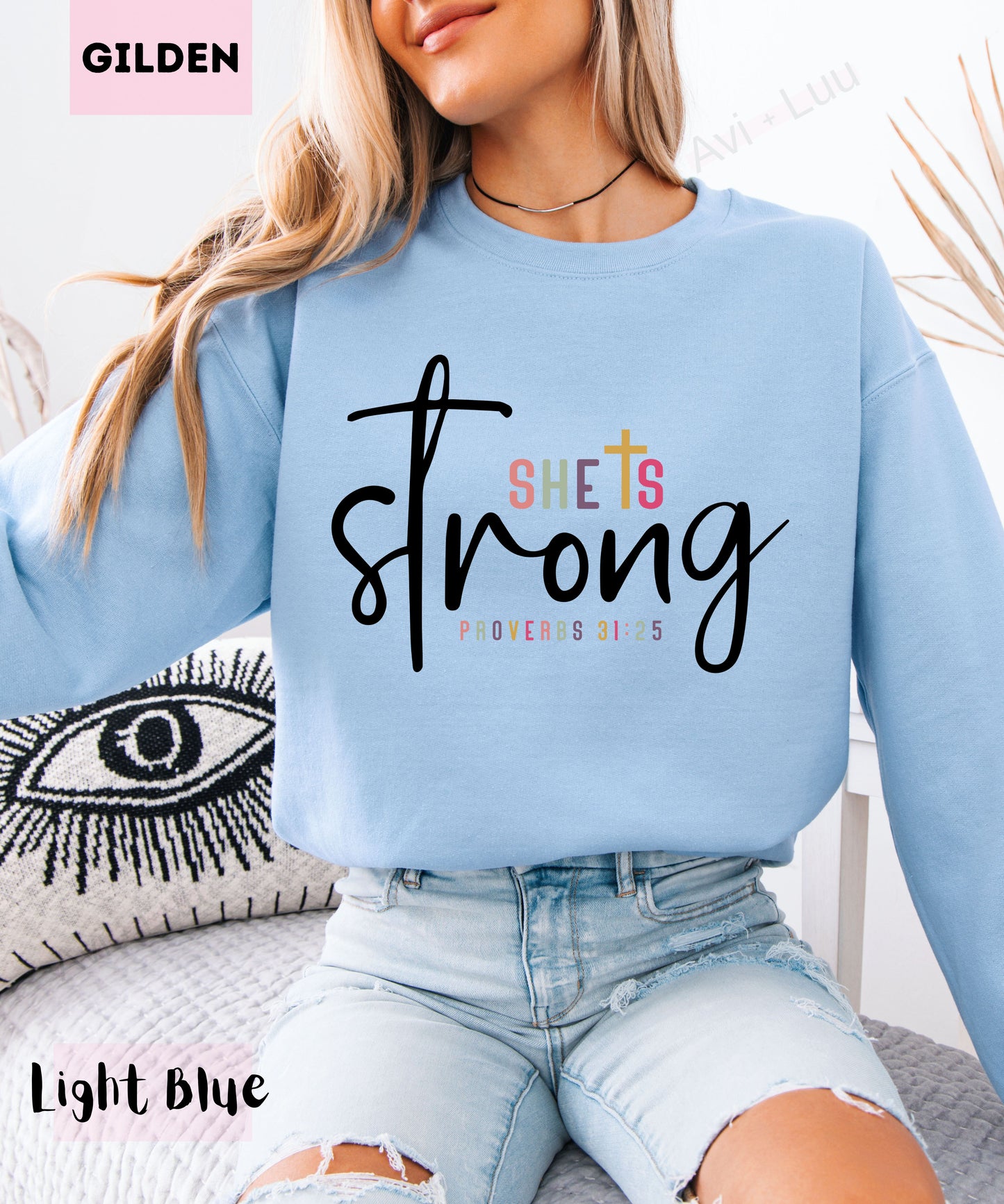 She Is Strong| Gilden Unisex Sweatshirt